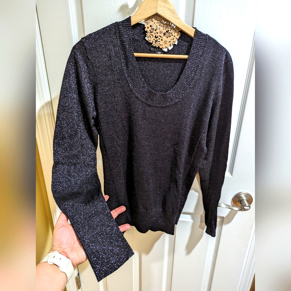 Attention sweater XL pink silver accents